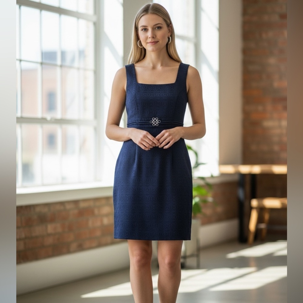 Max Studio Vintage Blue Dress